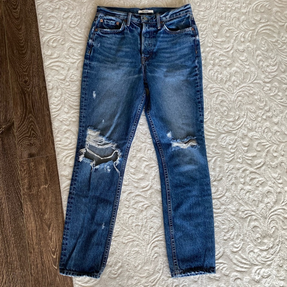 GRLFRND Karolina Distressed High Rise Skinny Jeans - Picture 2 of 5
